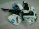 Plástico CBR 600RR 2005-2006 - Branco Azul Plástico CBR 600RR 2005-2006 - Branco Azul