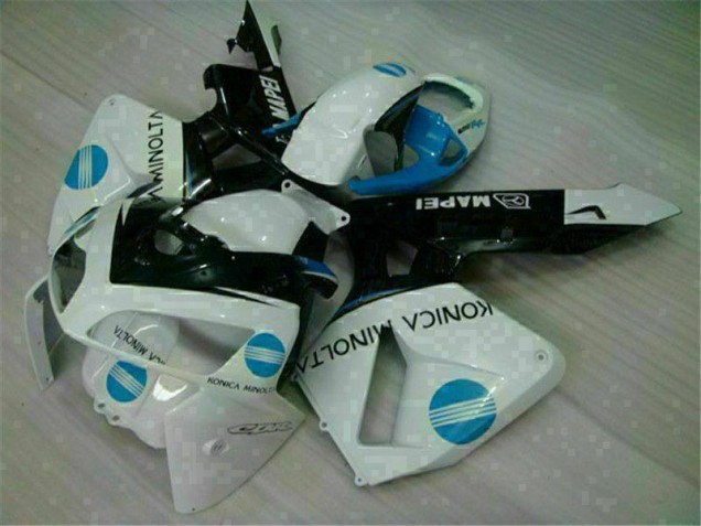 Plástico CBR 600RR 2005-2006 - Branco Azul Plástico CBR 600RR 2005-2006 - Branco Azul