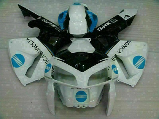 Plástico CBR 600RR 2005-2006 - Branco Azul Plástico CBR 600RR 2005-2006 - Branco Azul
