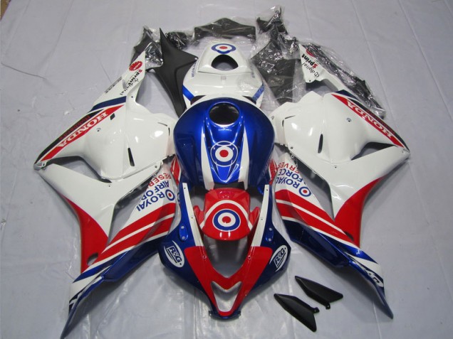 Plástico CBR 600RR 2009-2012 - Branco Azul Vermelho Plástico CBR 600RR 2009-2012 - Branco Azul Vermelho