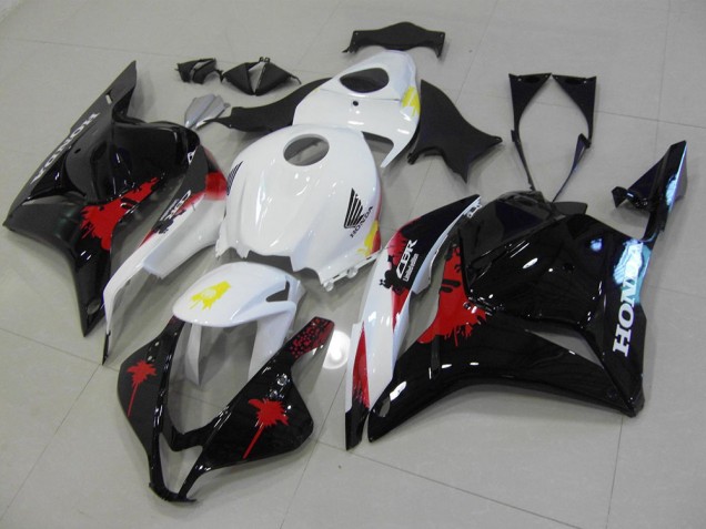 Plástico CBR 600RR 2009-2012 - Preto Vermelho Branco