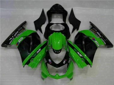 Plástico EX250 2008-2012 - Preto Verde