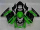 Plástico EX250 2008-2012 - Preto Verde Plástico EX250 2008-2012 - Preto Verde