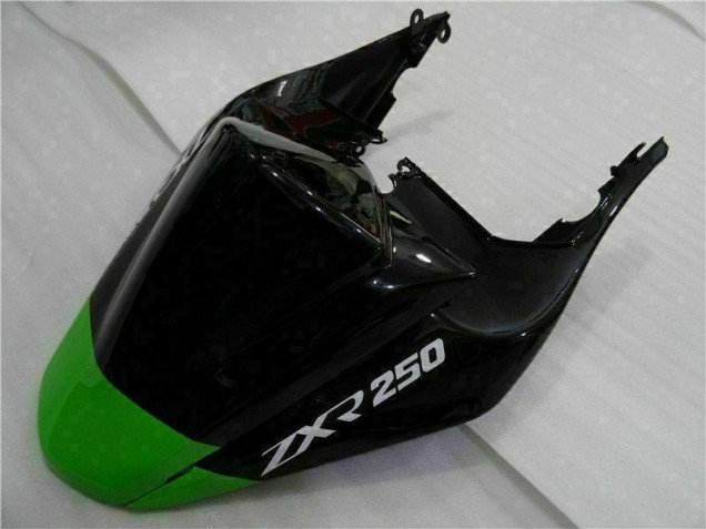 Plástico EX250 2008-2012 - Preto Verde Plástico EX250 2008-2012 - Preto Verde