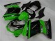 Plástico EX250 2008-2012 - Preto Verde Plástico EX250 2008-2012 - Preto Verde