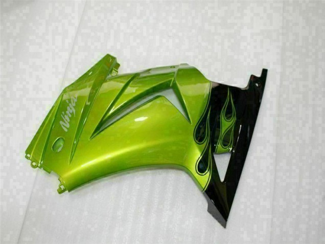 Plástico EX250 2008-2012 - Verde Preto Plástico EX250 2008-2012 - Verde Preto