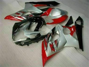 Plástico GSXR 1000 K5 2005-2006 - Vermelho Branco