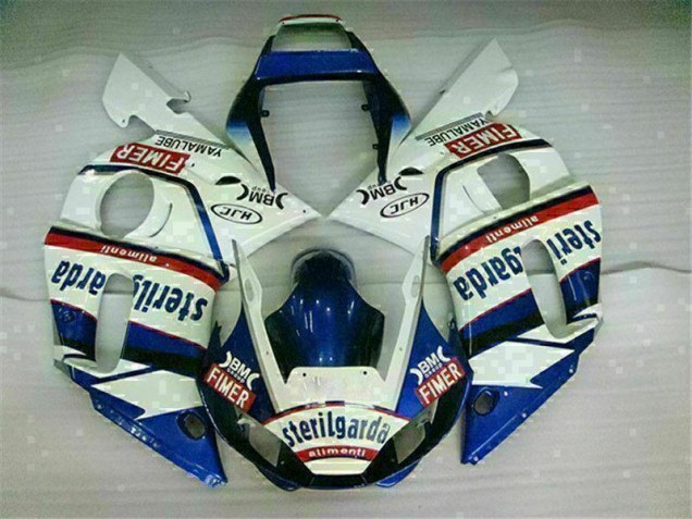 Plástico R6 1998-2002 - Azul Branco Plástico R6 1998-2002 - Azul Branco