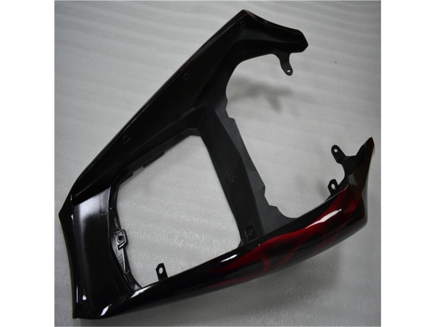 Plástico R6 2003-2005 - Preto Vermelho Chama Plástico R6 2003-2005 - Preto Vermelho Chama