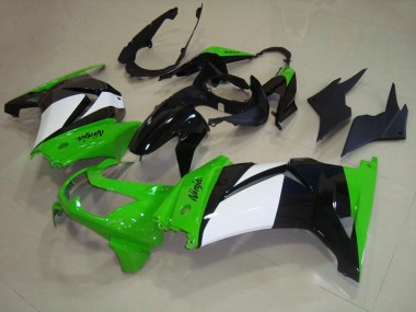 Plástico ZX 250R 2008-2012 - Verde Branco Preto