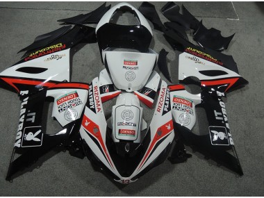 Plástico ZX6R 2005-2006 - Branco Preto Rizoma Playboy