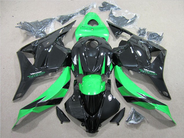 Plásticos CBR 600RR 2009-2012 - Preto Verde Plásticos CBR 600RR 2009-2012 - Preto Verde
