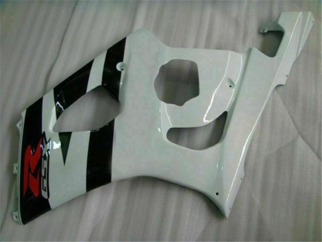 Plásticos GSXR 1000 K3 2003-2004 - Branco Preto Plásticos GSXR 1000 K3 2003-2004 - Branco Preto