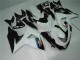 Plásticos GSXR 1000 K9 2009-2016 - Branco Preto Plásticos GSXR 1000 K9 2009-2016 - Branco Preto