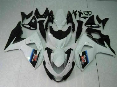 Plásticos GSXR 1000 K9 2009-2016 - Branco Preto