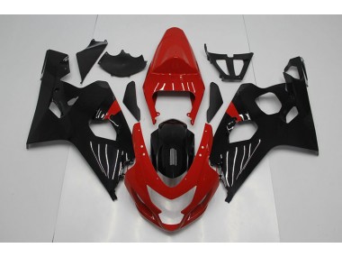 Plásticos GSXR 750 K4 2004-2005 - Vermelho Preto