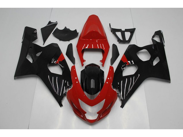 Plásticos GSXR 750 K4 2004-2005 - Vermelho Preto Plásticos GSXR 750 K4 2004-2005 - Vermelho Preto