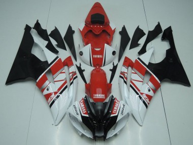 Plásticos R6 2008-2016 - Vermelho Branco Preto