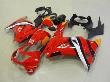 Plásticos ZX 250R 2008-2012 - Vermelho Preto